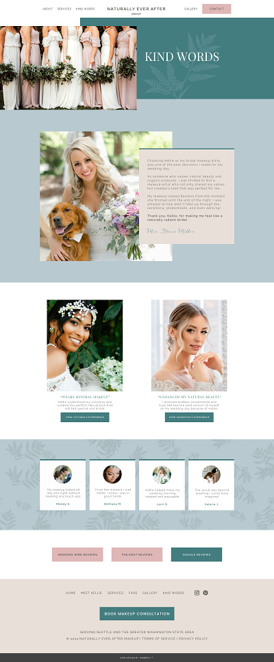 Mock Web Page for Clean Beauty Co. beauty website web design