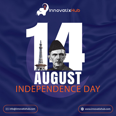 14 August - Independence Day 14 august advertising agency brand identity branding business solutions connectivity digital agency digital transformation freedom graphic design independence day innovatixhub logo marketing nation building pakistan pakistani pride uiux design user experience web design