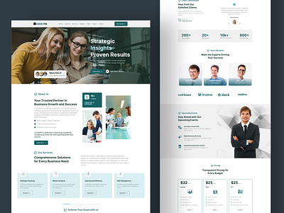 Consultancy Website consultancy website figma website landing page ui ux