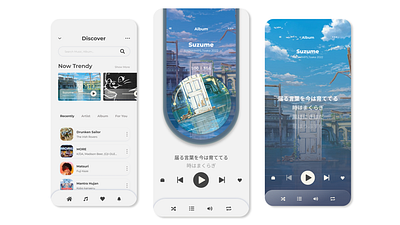 Music App UI/UX Design ui