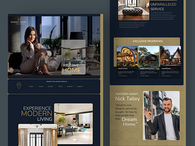 Luxe Real Estate Website figma website luxury real estate real estate website ui ux