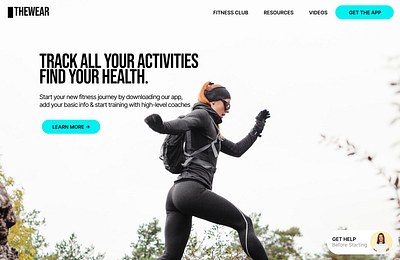 Gym & Fitness Website Design design fitness gym hero website