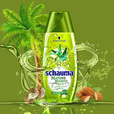 Schauma Nautre Oil 3d animation branding design graphic design illustration logo motion graphics ui vector