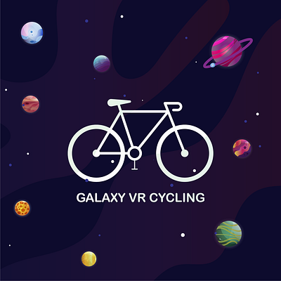 VR Cycling Logo adobe illustrator adobe photoshop app branding cycle design graphic design illustration illustrations logo logo design logo designer logos ui vector vr cycling