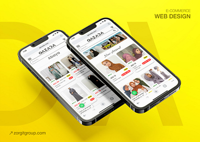 Qazada | E-Commerce UI/UX Design app branding design graphic design illustration logo motion graphics ui uiux ux vector