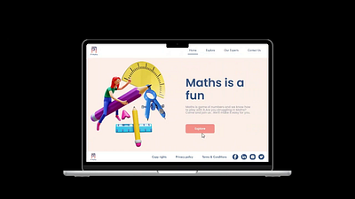 PI Maths UI/UX design graphic design ui ux website design