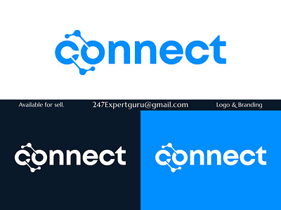 Technology connection logo design with abstract dot molecule abstract logo connection logo creative logo logo design modern logo network logo technology logo