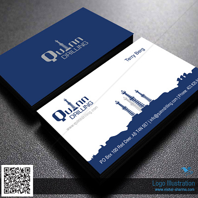 Quinn Drilling Business card Design branding