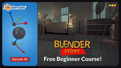 Blender Story: Ep. 2: Mastering Transform Tools in Blender 3d 3d modeling animation asset beginner course blender free course blender story hardsurface interior design prop tips and tricks tutorial