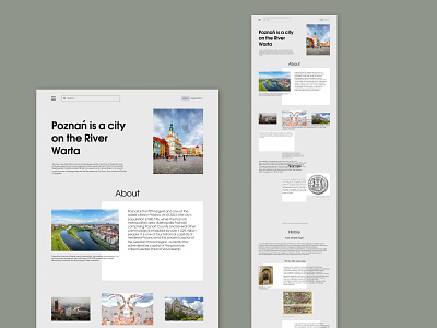 Longread about the city Poznan #2 design history longread page ui user experience user interface ux web web design