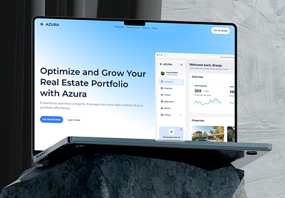 Azura SaaS Landing Page Website app website crm landing page cta section dashboard dashboard landing page dashboard website feature page financial services landing page framer website homepage landing page marketing site pricing page real estate dashboard real estate saas real estate website saas homepage saas landing page saas website web app landing page