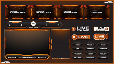 Streaming Overlay Design graphic design