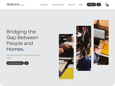 Beltone Mortgage Finance - Website UI Design animation beltone design effects figma finance mortgage mortgage finance ui design uiux web animation web design