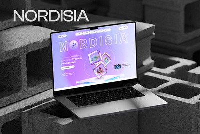 Nordisia Responsive Landing page app branding design graphic design landing page typography ui ui ux ux