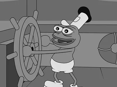 "Nothing Here Is Original Steamboat Pepe" - PepeFest Animation adobe animate adobe illustrator animation beeple studios digital design digital designer illustration matt furie meme animation meme design motion designer motion graphics pepe fest pepe meme pepe the frog pepefest pepefest 2024