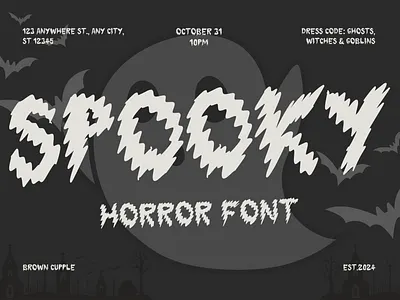 Spooky is a cool Halloween font spooky font