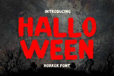 Halloween is a cool Halloween font font grunge halloween horror scary spooky texture