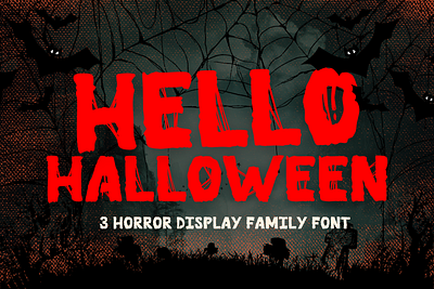 Hello Halloween is Halloween font alien bold font halloween horror sans serif scary spooky zombie