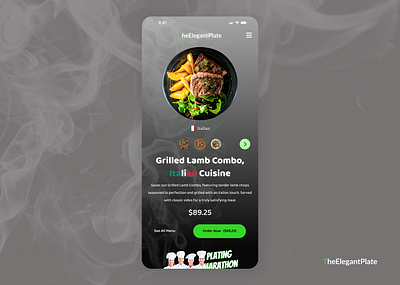 TheElegantPlate 3d animation app branding design ecommerce graphic design hero section illustration landing page logo restaurant typography ui ux vector