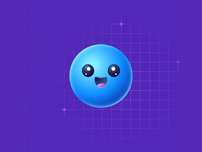 Genie Character Concept 3d avatar blue branding cartoon character emoji face genie graphic design illustration orb purple vector