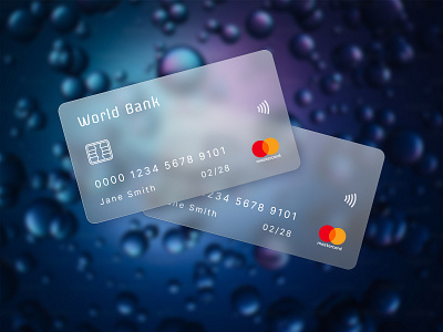 Design Trend: Glassmorphism Credit Cards credit card design figma glassmorphism illustration ui