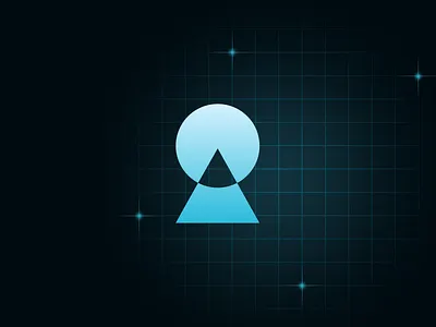 PREMINT Glyph circuits crypto glow glyph gradient grid icon logo logomark monogram technology web3
