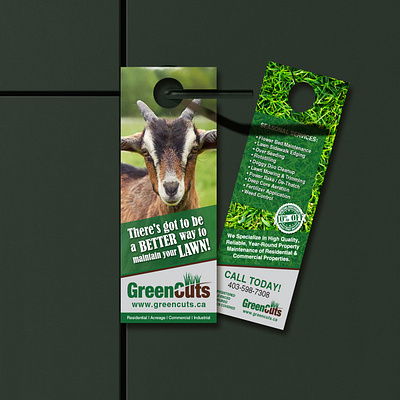 Door Hanger Design branding marketing material restaurant