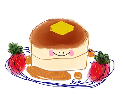 Fluffy pancake 🥞 illustration