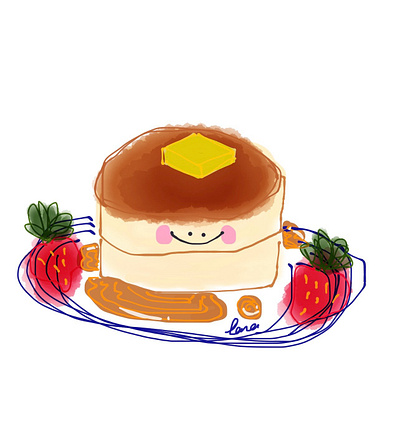 Fluffy pancake 🥞 illustration