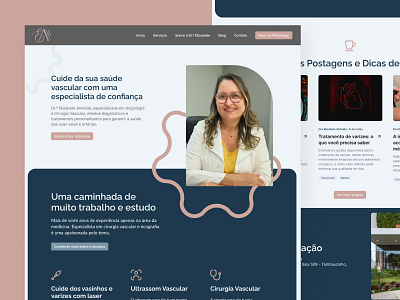 Website - Dra Elisabete Almeida brand branding design figma interface landing page logo medica medical medicina medicine ui ux