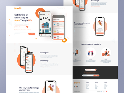 Web Landing Page UI UX Design design figma design illustration landing page design landing page figma ui ui design ux design web design website design