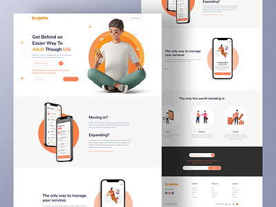 Web Landing Page UI UX Design design figma design illustration landing page design landing page figma ui ui design ux design web design website design