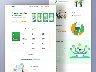 Web Landing Page UI UX Design design figma design illustration landing page design landing page figma ui ui design ux design web design website design