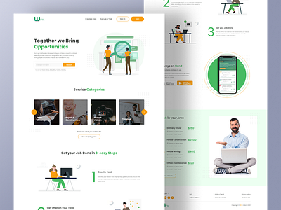 Web Landing Page UI UX Design design figma design illustration landing page design landing page figma ui ui design ux design web design website design