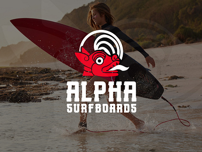 ALPHA SURFBOARDS - Logo Design branding graphic design logo