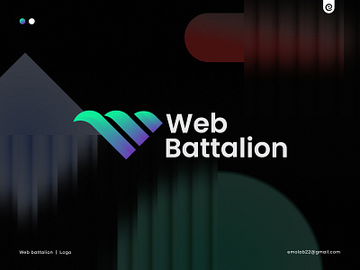 Web Battalion, W Letter Logo . adobe agency art brand identity branding concept creative design graphic design illustration logo logotipo minimal modern simple tech vector w letter web website