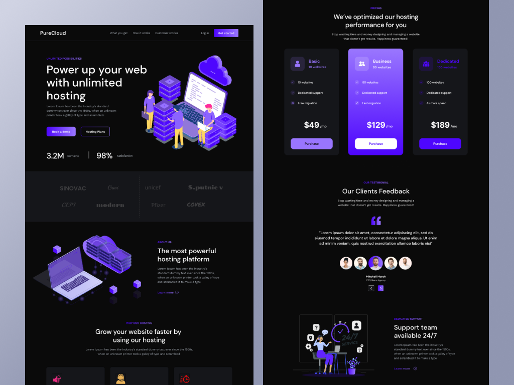 Web Landing Page UI UX Design by Suvo Roy on Dribbble
