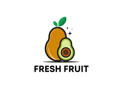 FRESH FRUIT branding design fresh fruit graphic design illustration logo vector