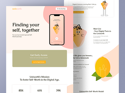 Web Landing Page UI UX Design design figma design illustration landing page design landing page figma ui ui design ux design web design website design