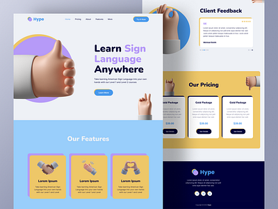 Web Landing Page UI UX Design design figma design illustration landing page design landing page figma ui ui design ux design web design website design