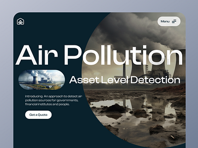 Air Pollution Save Website Design branding eco friendly modern ui sustainability ui