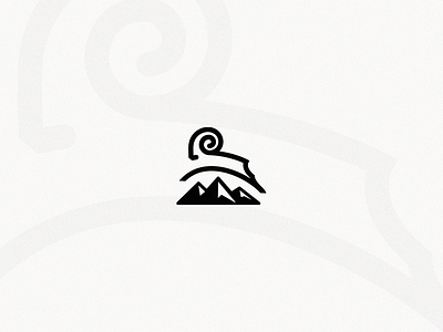 RAM Mtn. adventures branding graphic design illustration logo mike bruner . mountains outdoors ram sheep