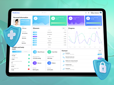 Medical App | SaaS | Dashboard app branding design figma graphic design illustration logo saas ui ux vector