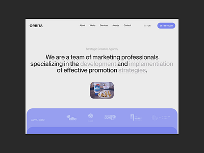 Oriba - marketing agency design marketing typography ui ux