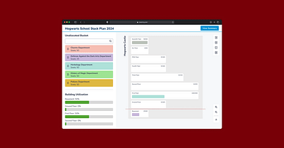 Stack Planning for Workspace Management saas ui web app web application web design