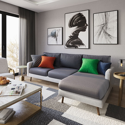 Living room 3d 3dsm 3dsmax design illustration render