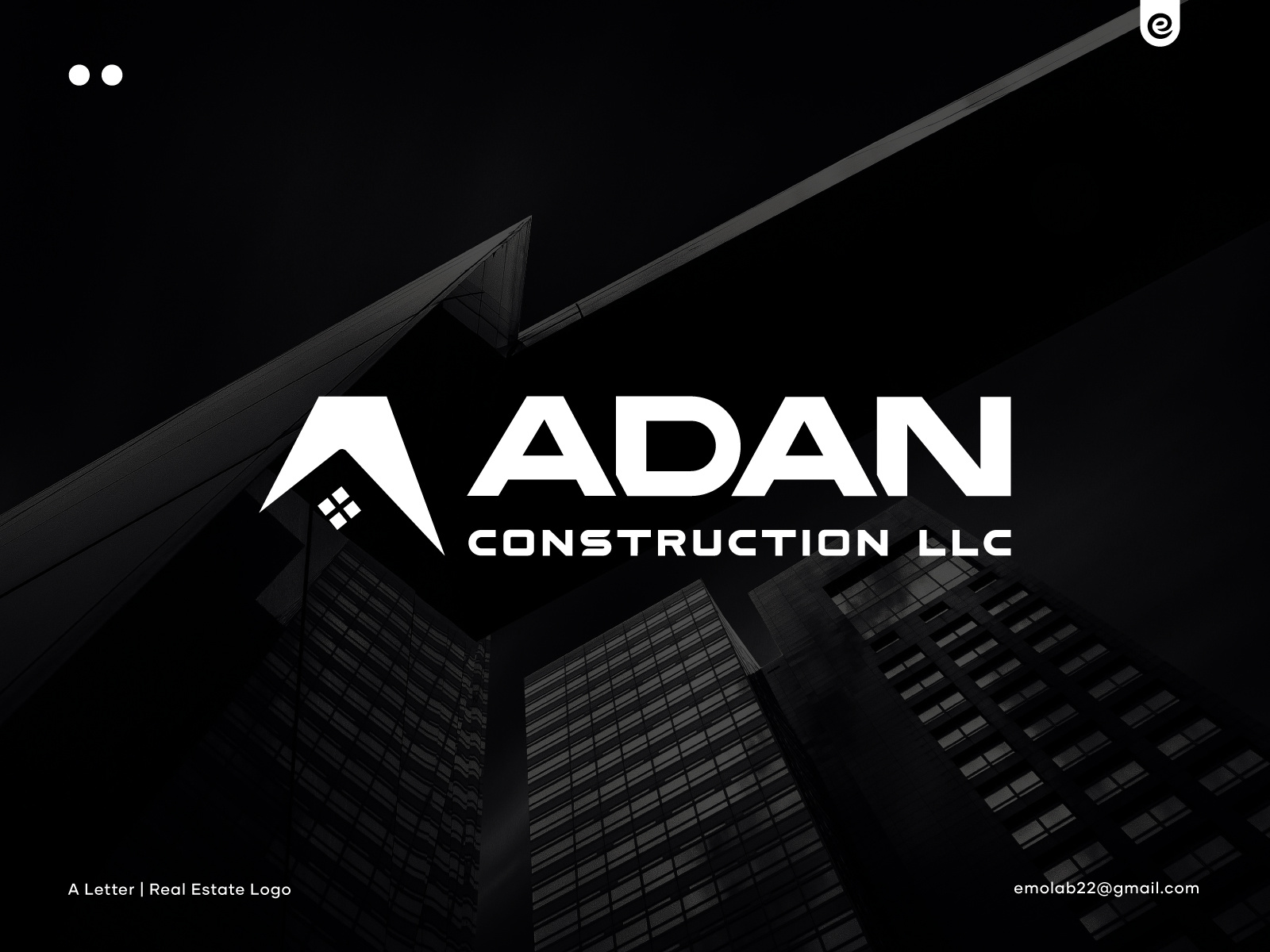 Example of Realestate Holding Construction Logo 