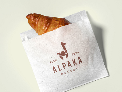 Alpaka Bakery Logo alpaka bakery brown classy cool gold