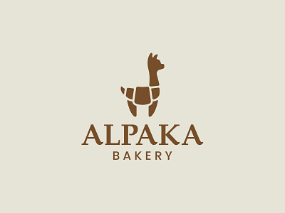 Alpaka Bakery Logo alpaka bakery brown classy cool gold