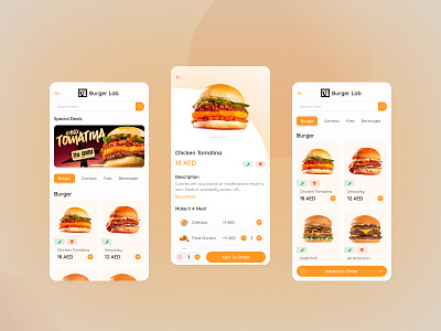 Food Ordering Mobile App - PWA appdesign checkoutprocess design food ordering interactiondesign mobile app orderdetails productdescription pwa responsivedesign ui ui design user experience